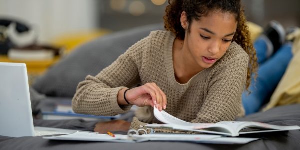 High-School-Student-Studying